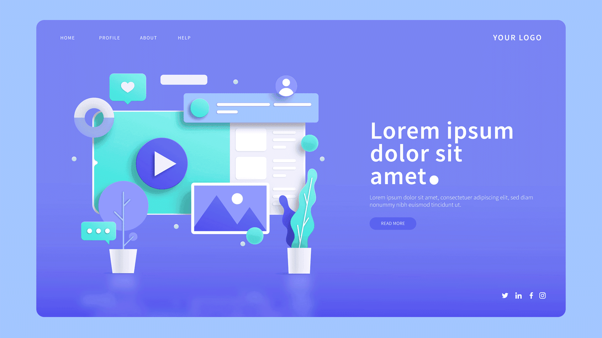 Sample landing page with placeholder text Sample landing page with placeholder text